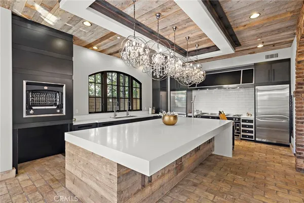 a bathroom with a bathtub and a sink
