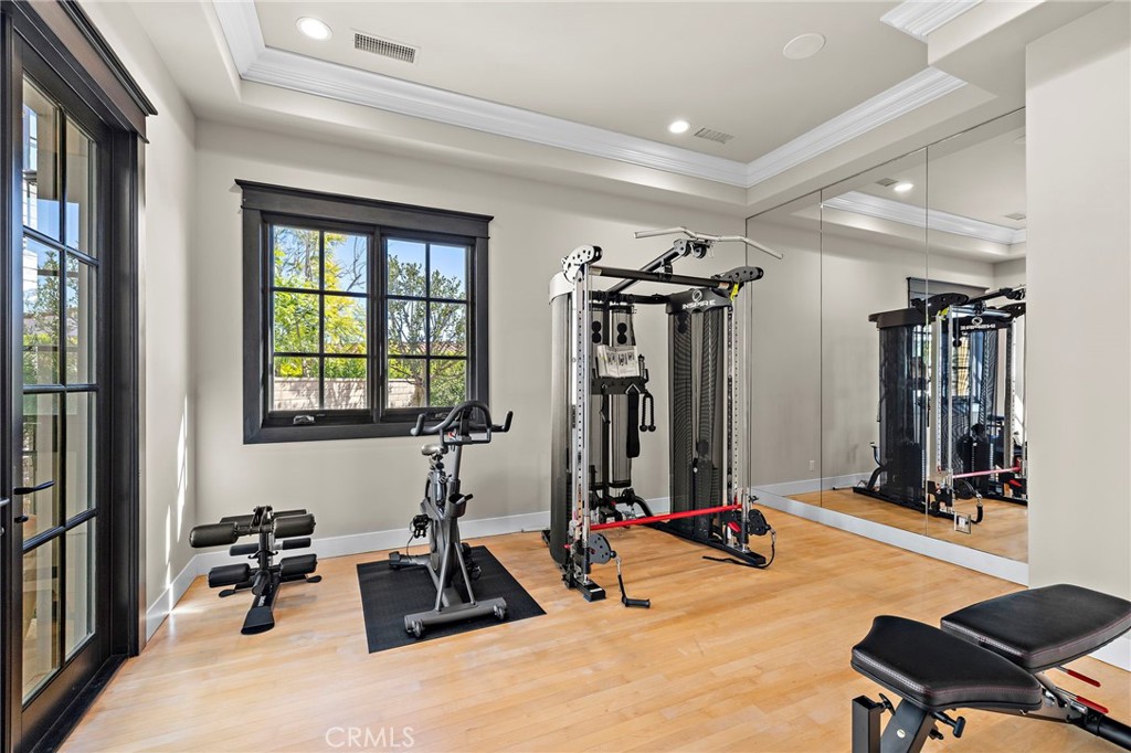 12 Thomas Road Ladera Ranch, CA 92694 - Photo 34 of 70 a room with gym equipment and a large window