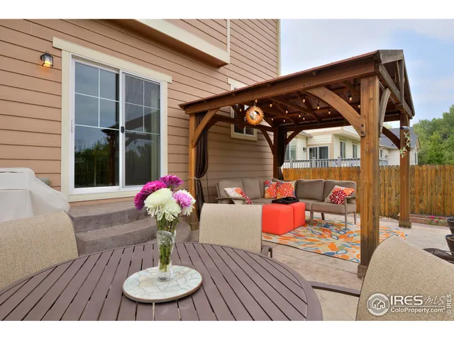 a outdoor space with furniture