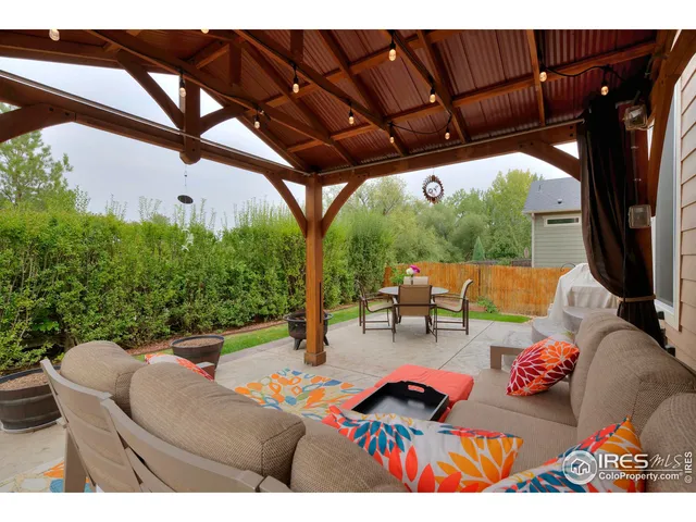 a outdoor living space with furniture and garden view