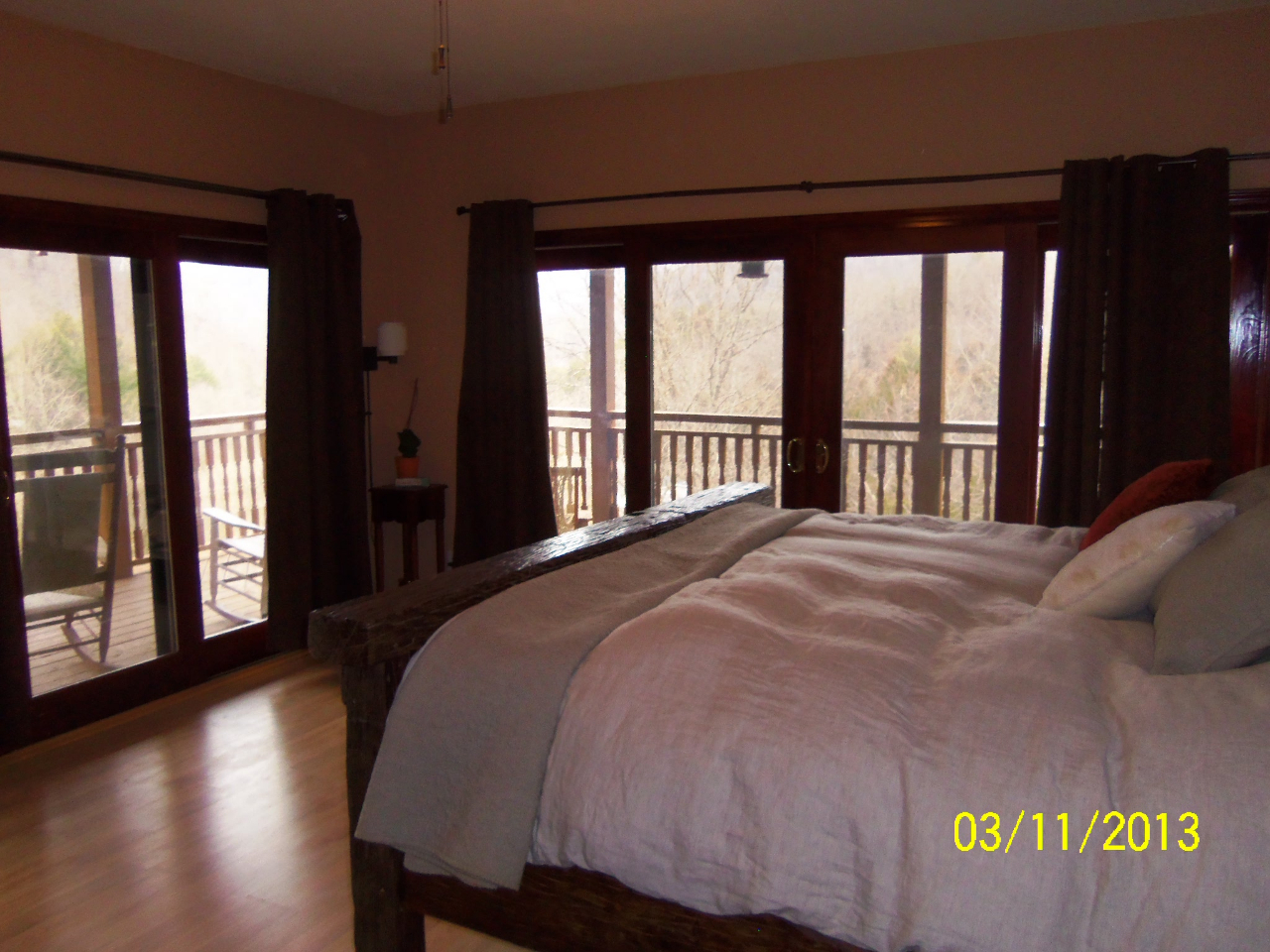 3210 Seneca Hollow Road Elliston, VA 24087 - Photo 15 of 40 a bedroom with a bed and a large window