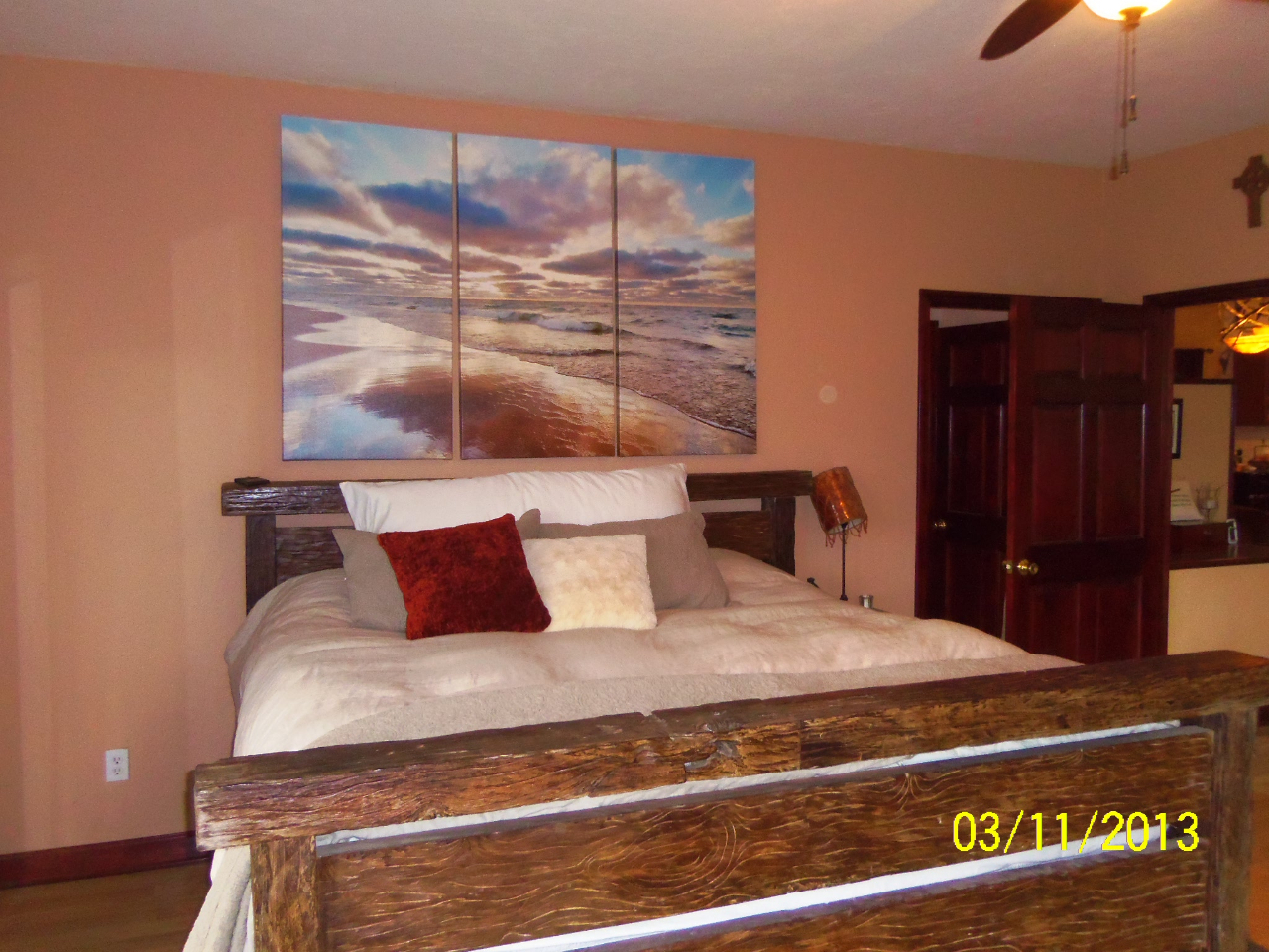 3210 Seneca Hollow Road Elliston, VA 24087 - Photo 17 of 40 a bedroom with a bed and window