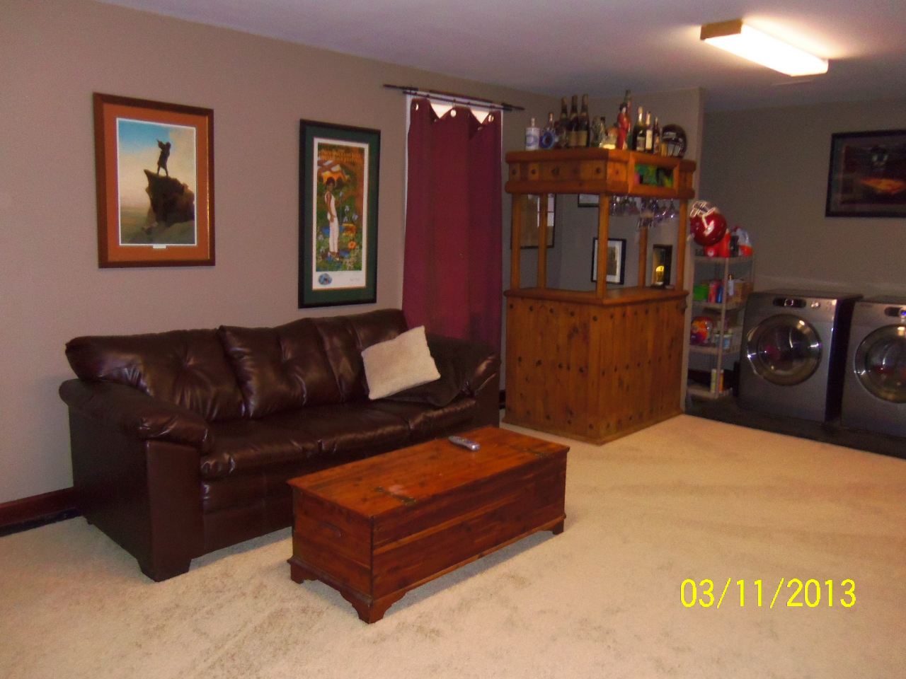 3210 Seneca Hollow Road Elliston, VA 24087 - Photo 26 of 40 a living room with furniture and a flat screen tv