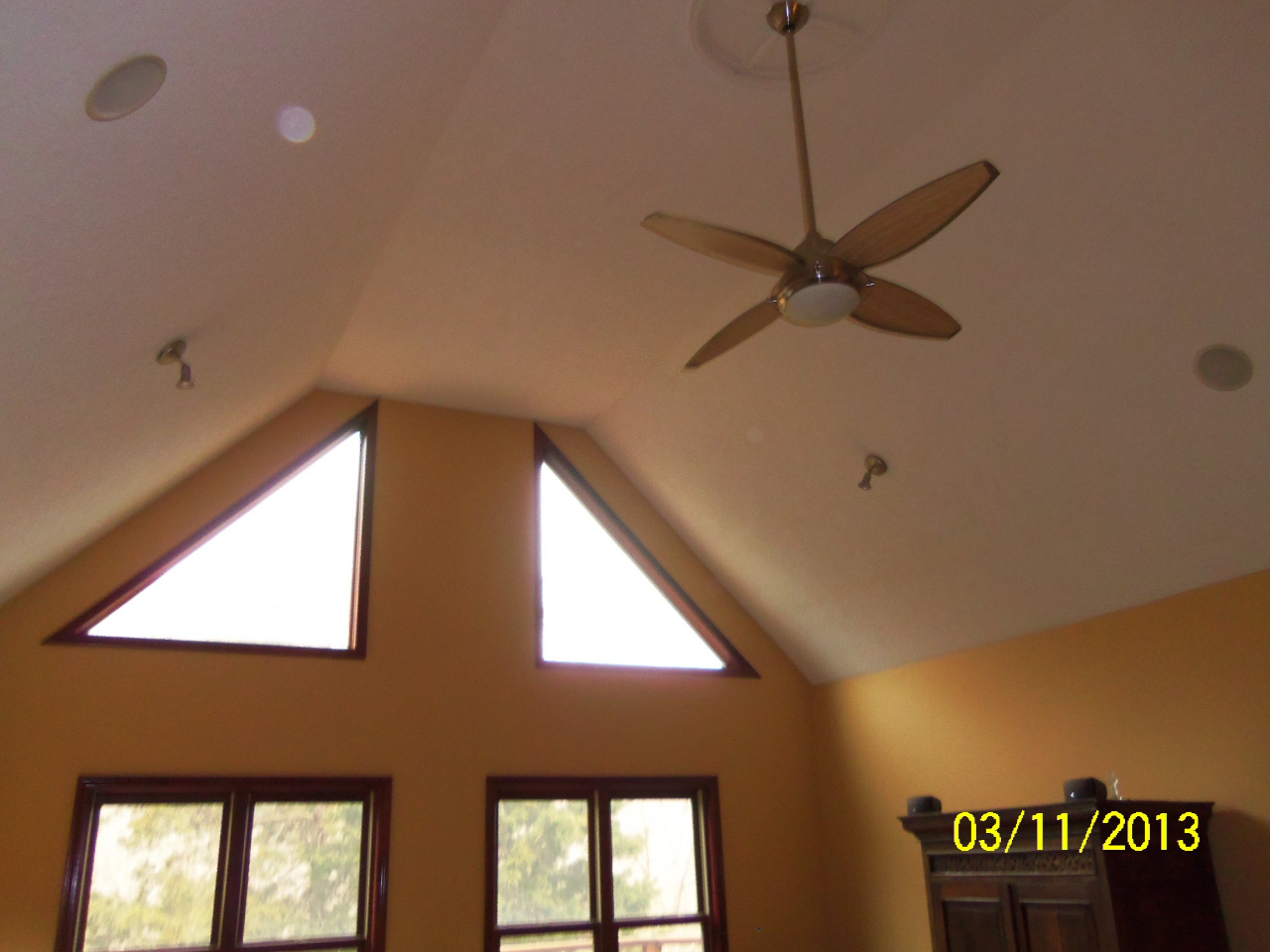 3210 Seneca Hollow Road Elliston, VA 24087 - Photo 4 of 40 a view of a livingroom with a window and a ceiling fan