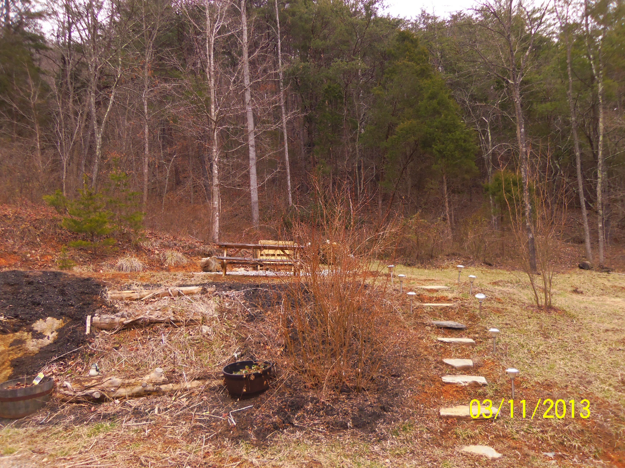 3210 Seneca Hollow Road Elliston, VA 24087 - Photo 33 of 40 a view of a backyard with trees