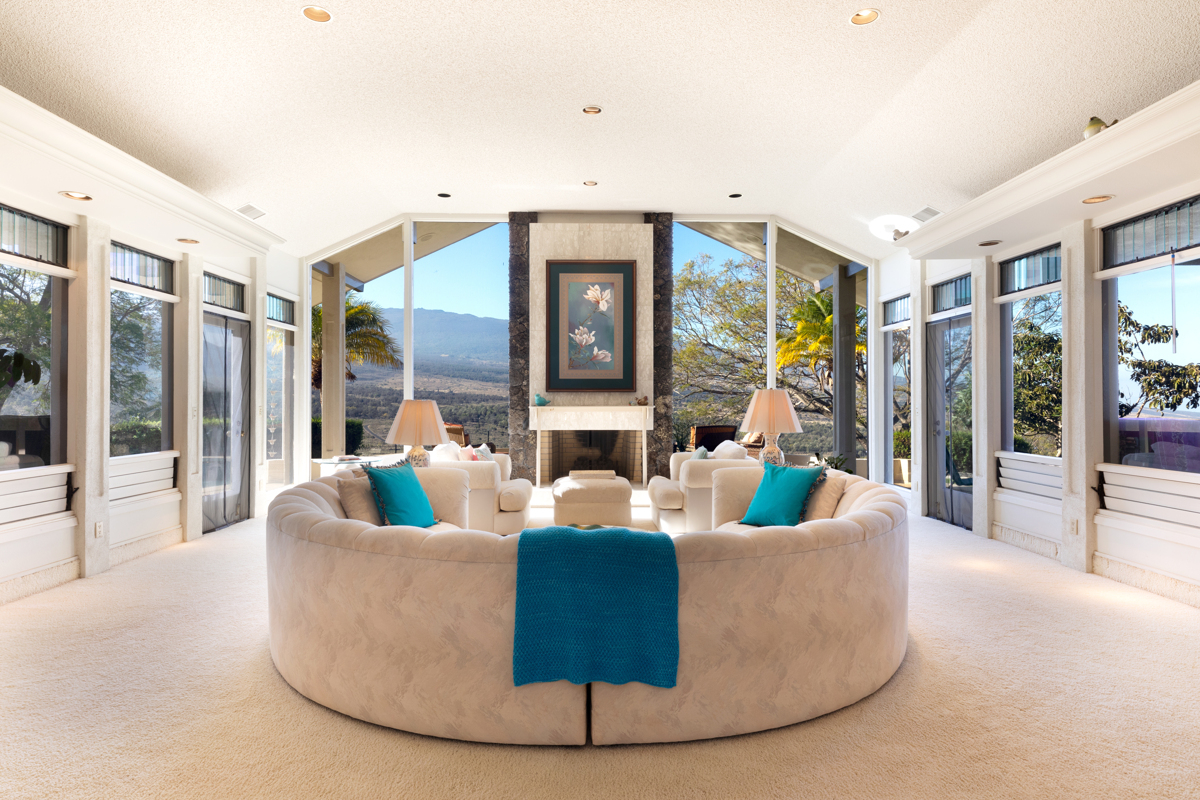 71-1638 Puu Napoo Drive Kailua-Kona, HI 96740 - Photo 8 of 30 a living room with furniture and a large window