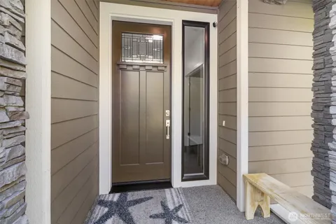 a view of front door of house