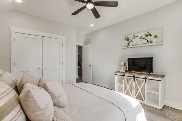 a view of a lake with a mountain view