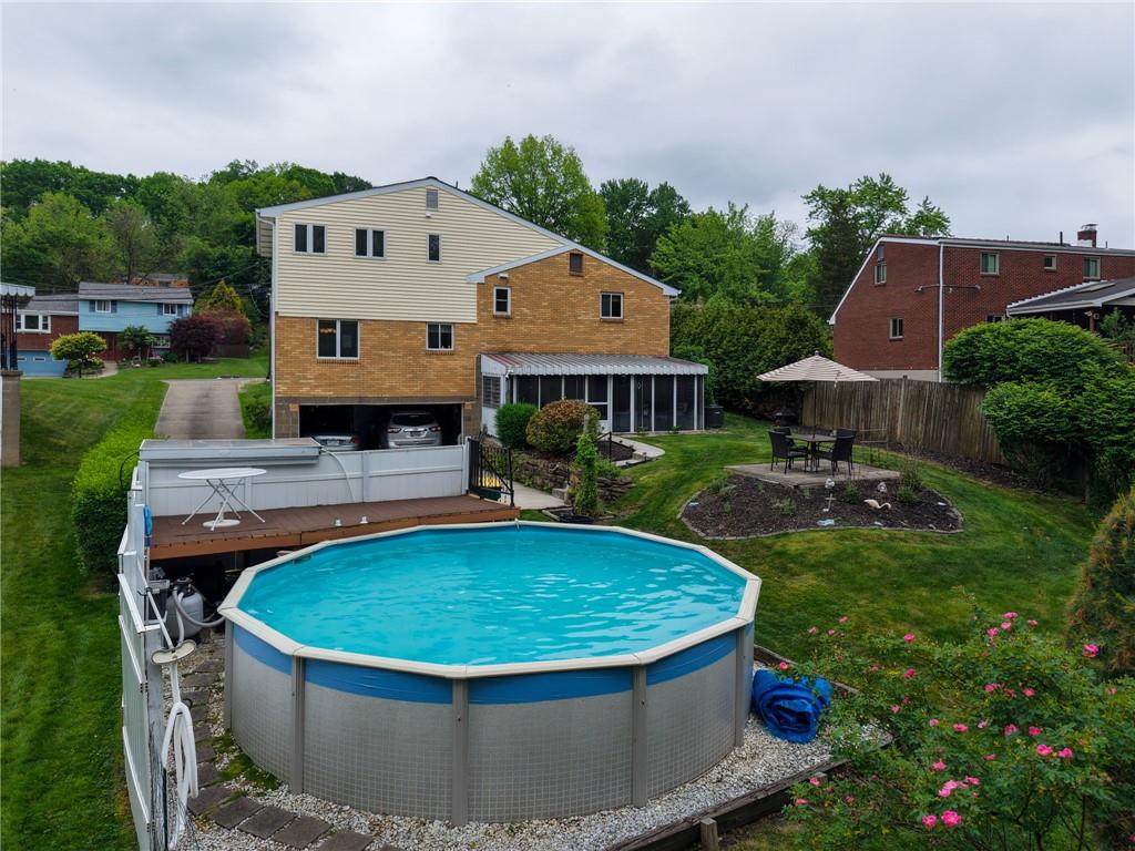 223 Amity Road Glenshaw, PA 15116 - Photo 40 of 42 Above ground pool is 4 ft deep