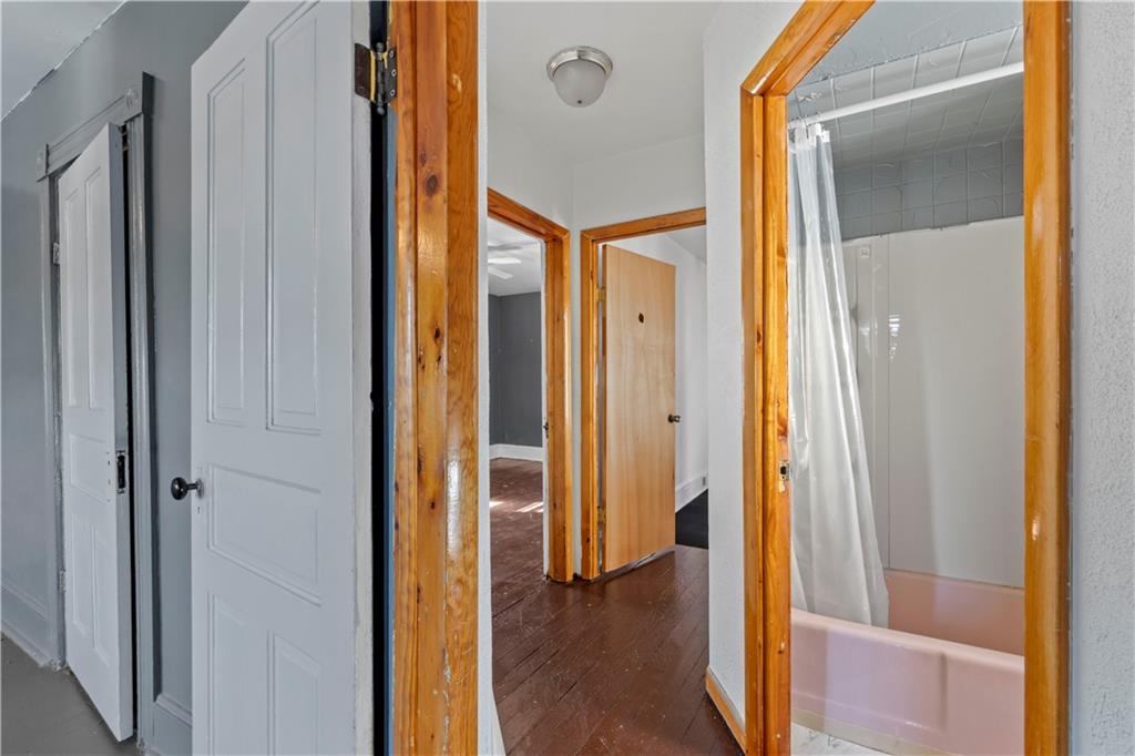 244 5th Street Johnstown, PA 15909 - Photo 21 of 36 a view of a bathroom with a glass door