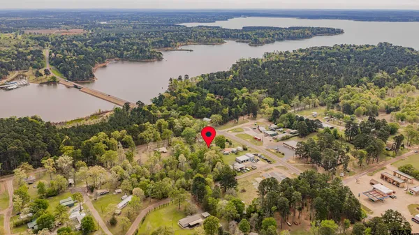 a view of a lake and mountain
