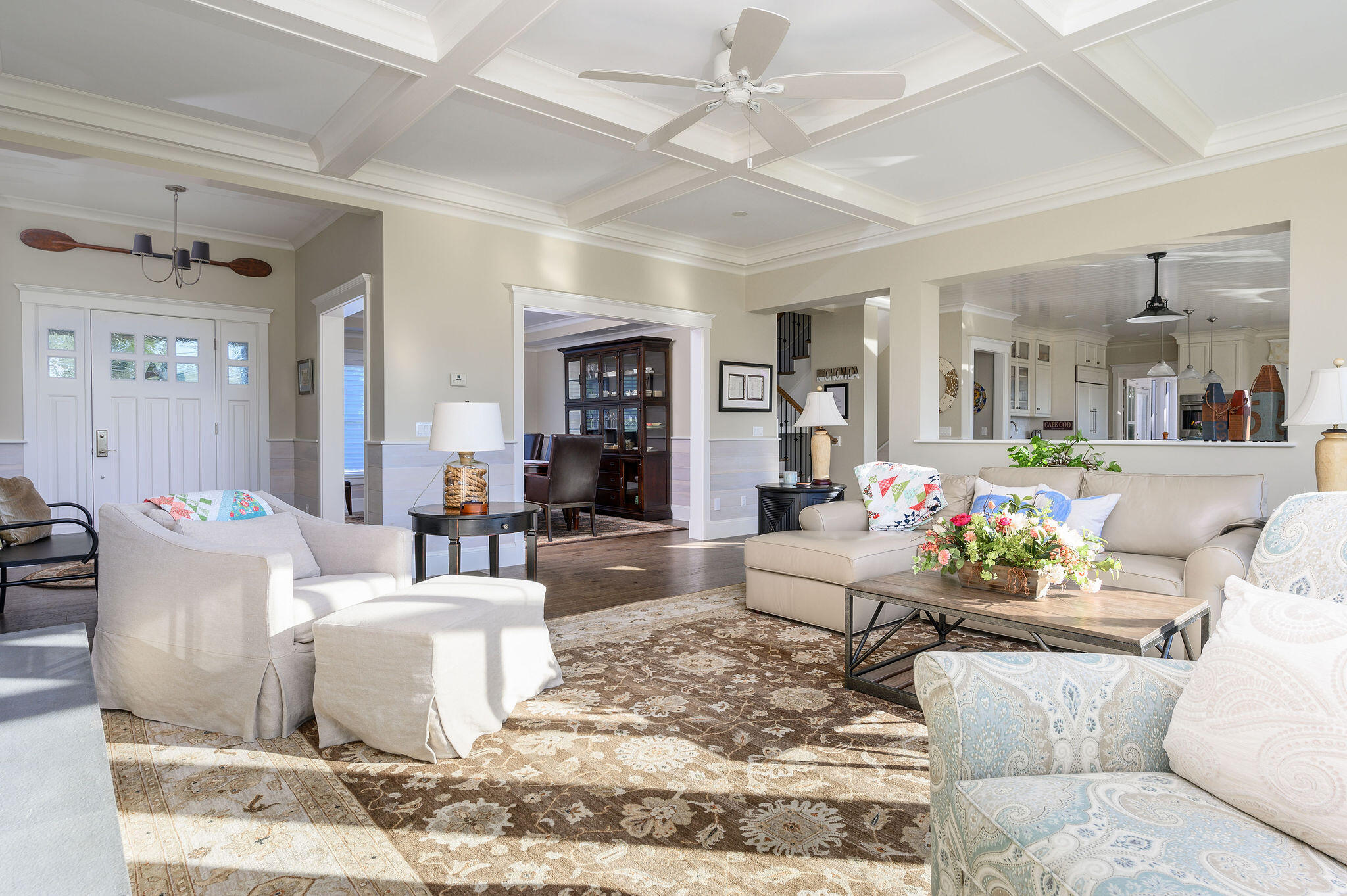 111 Harris Meadow Lane Barnstable, MA 02630 - Photo 13 of 56 a living room with furniture and a chandelier