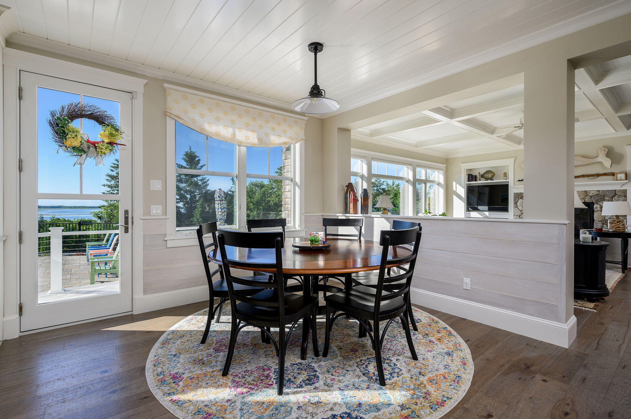 111 Harris Meadow Lane Barnstable, MA 02630 - Photo 22 of 56 a view of a dining room with furniture window and wooden floor