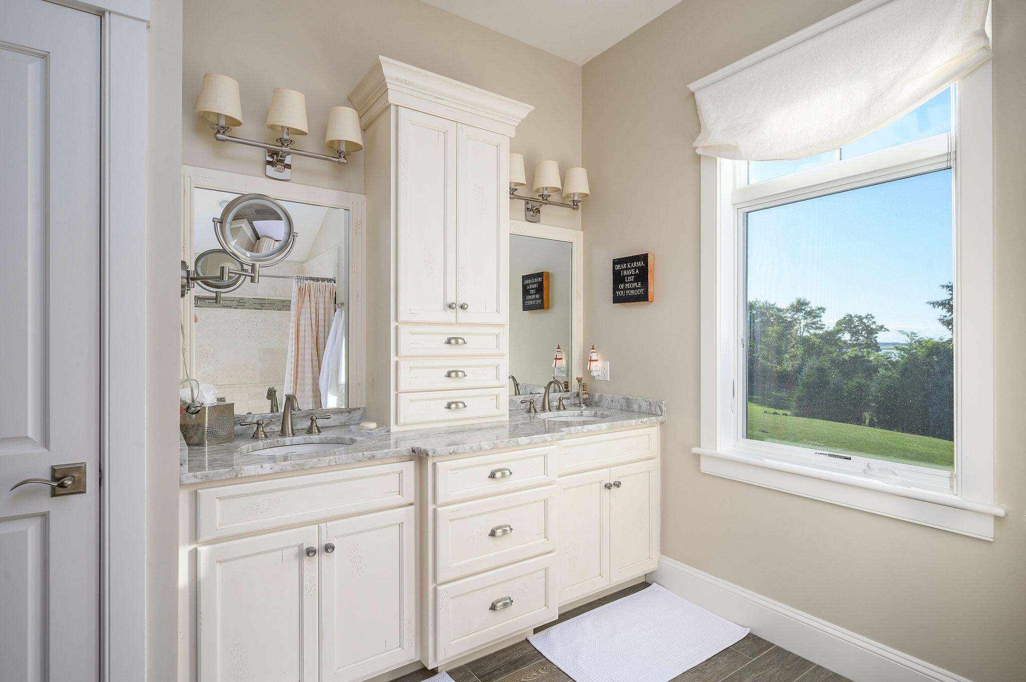 111 Harris Meadow Lane Barnstable, MA 02630 - Photo 30 of 56 a bathroom with a sink a vanity and a mirror