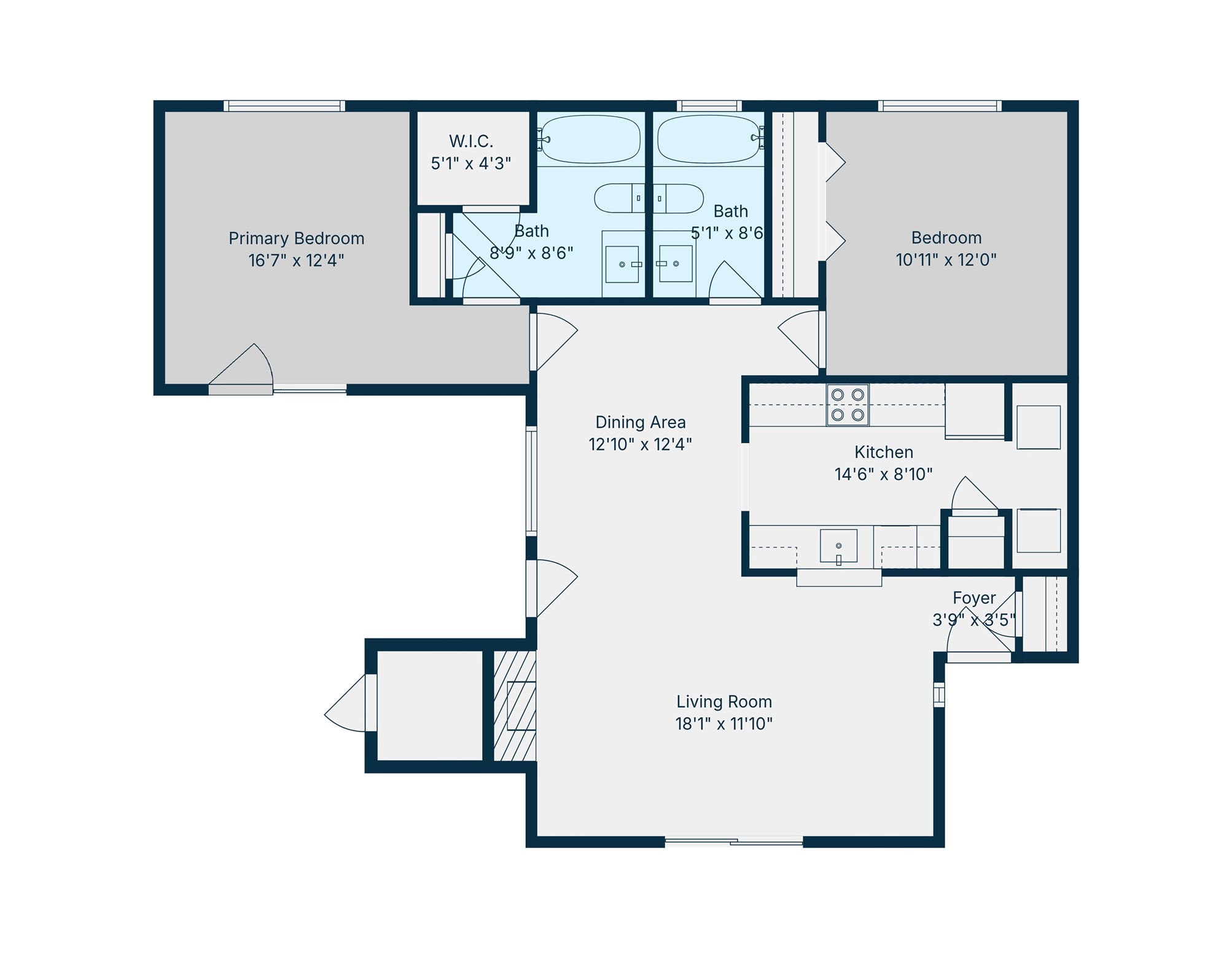 1845 River Crossing Circle, Unit A Austin, TX 78741 - Photo 31 of 31 View of room layout