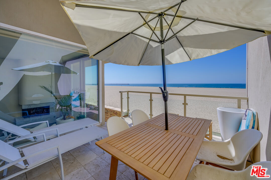 a outdoor space with furniture