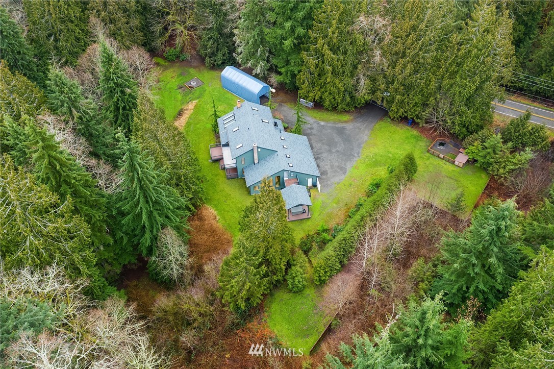 820 Carlson Road Snohomish, WA 98290 - Photo 7 of 39 an aerial view of a house with a yard basket ball court and outdoor seating