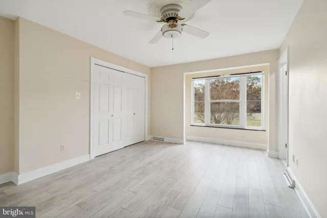 a view of a building with a street