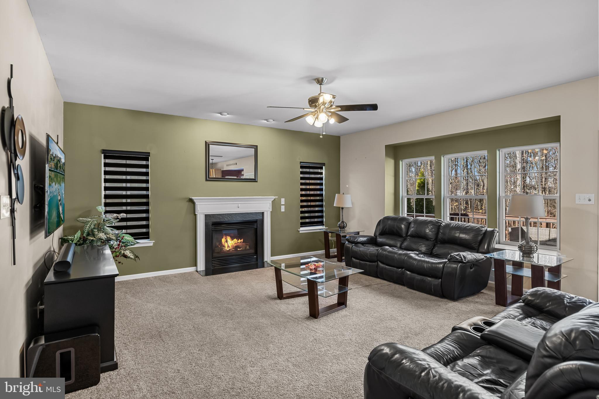 7 Manchester Court Wenonah, NJ 08090 - Photo 7 of 37 a living room with furniture a fireplace and a flat screen tv