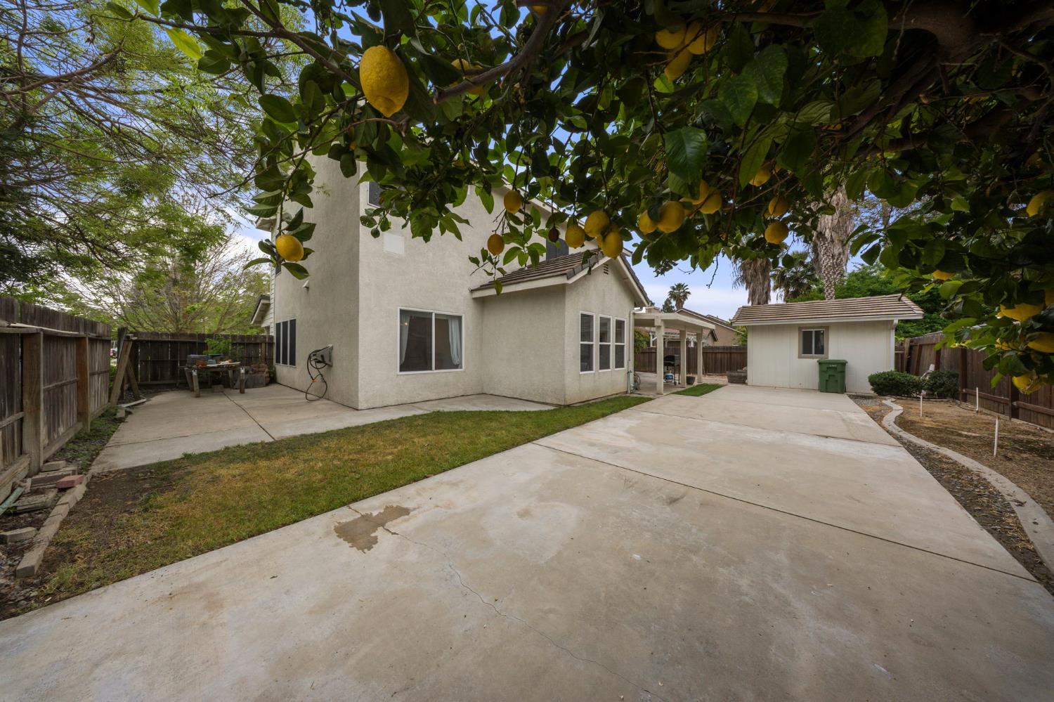 2101 Arabian Way Turlock, CA 95380 - Photo 36 of 38 a front view of a house with a garden and trees