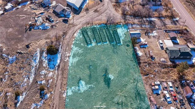 a view of a city with mountain