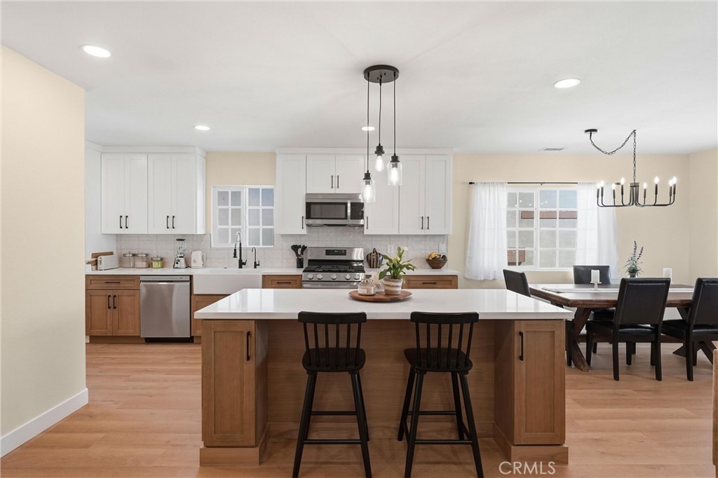 329 Catalpa Avenue Brea, CA 92821 - Photo 6 of 27 Center island with tons of storage and bar seating