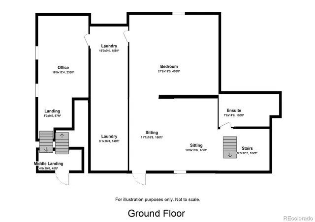 a picture of a wall with a white building