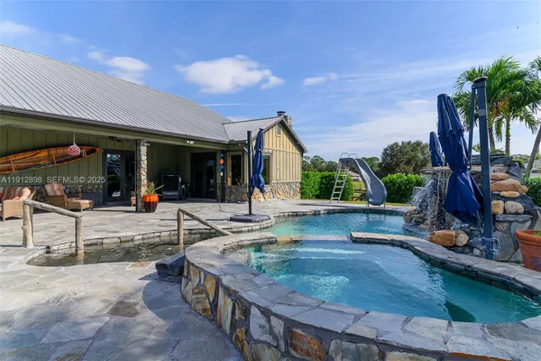 a view of outdoor space yard deck patio and outdoor seating