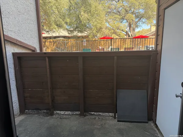 a city view from a balcony