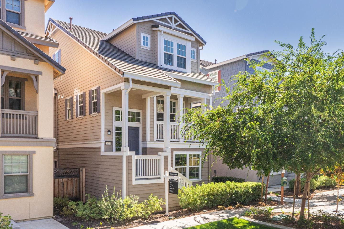 3710 Pyramid Way Mountain View, CA 94043 - Photo 35 of 52 a front view of a house with a yard