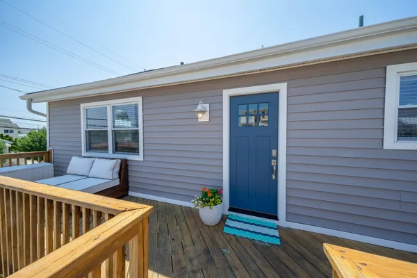 a view of outdoor space and deck