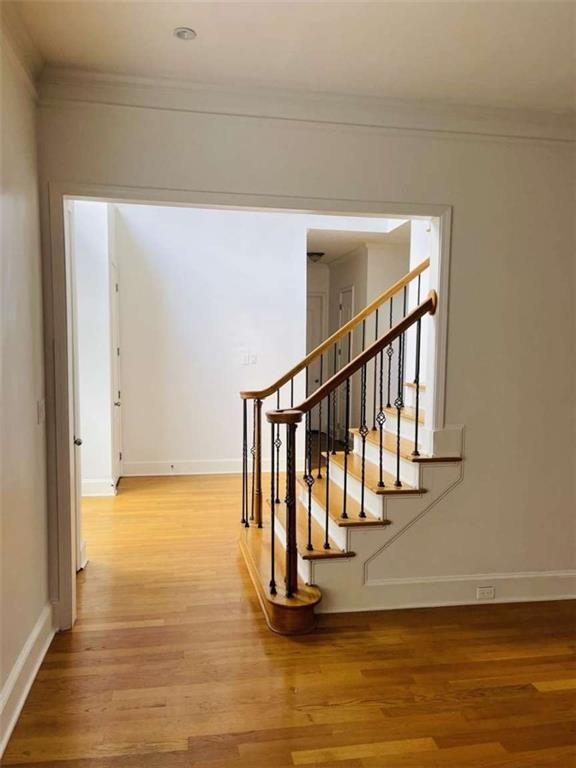 105 Beracah Walk Atlanta, GA 30331 - Photo 8 of 17 a view of entryway and hall with wooden floor