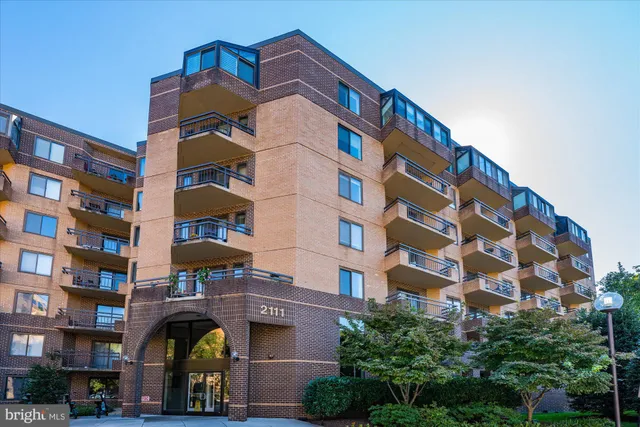 a front view of a building