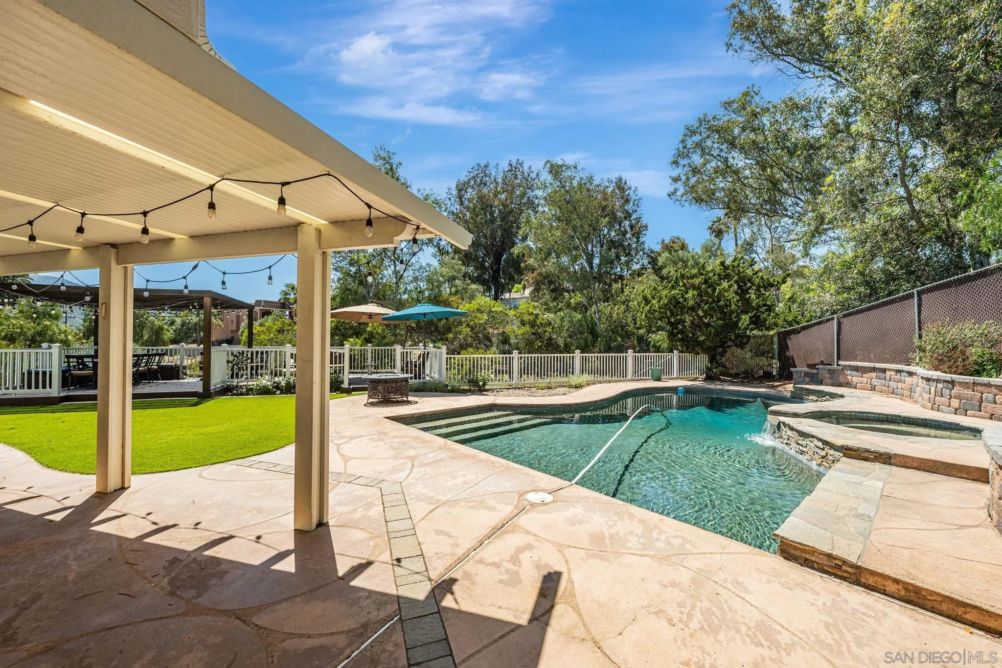 3304 Del Charro Road Jamul, CA 91935 - Photo 38 of 44 a view of a backyard with swimming pool