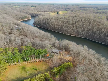 a view of an ocean with beach