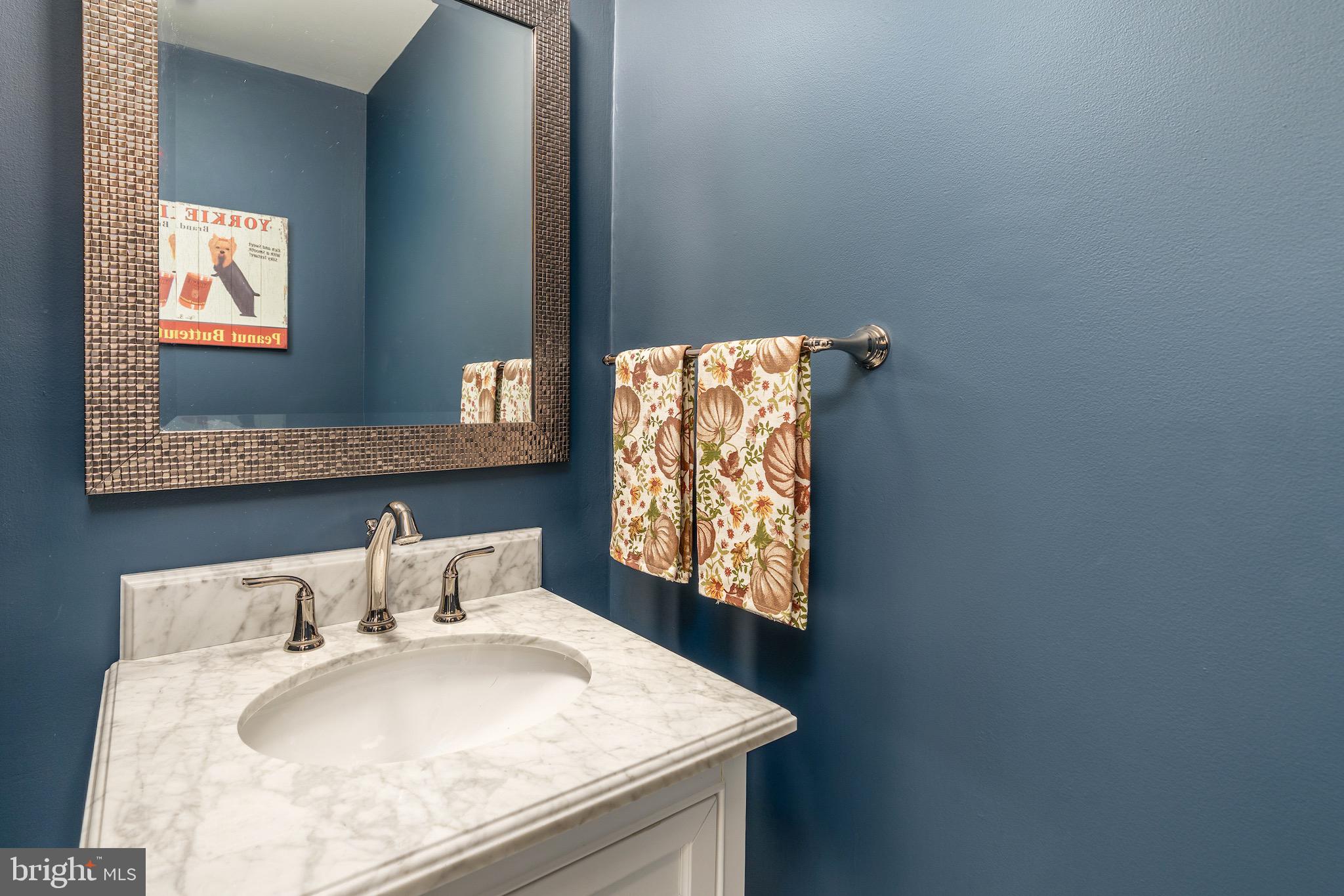5050 Bradley Boulevard, Unit 6 Chevy Chase, MD 20815 - Photo 11 of 25 a bathroom with a sink and a mirror