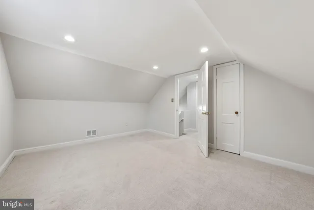 a view of an empty room