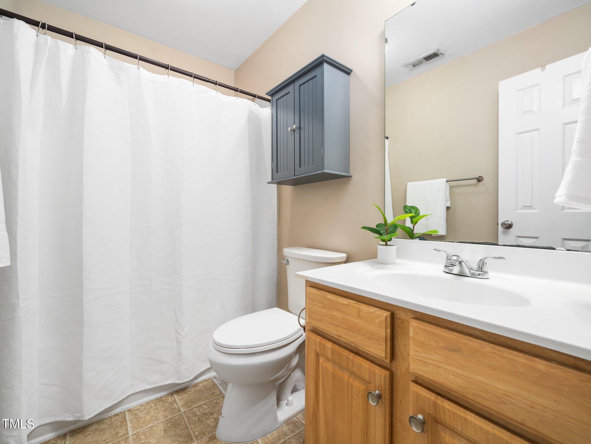 3690 Mabel Lane Stem, NC 27581 - Photo 21 of 37 a bathroom with a sink a toilet and mirror