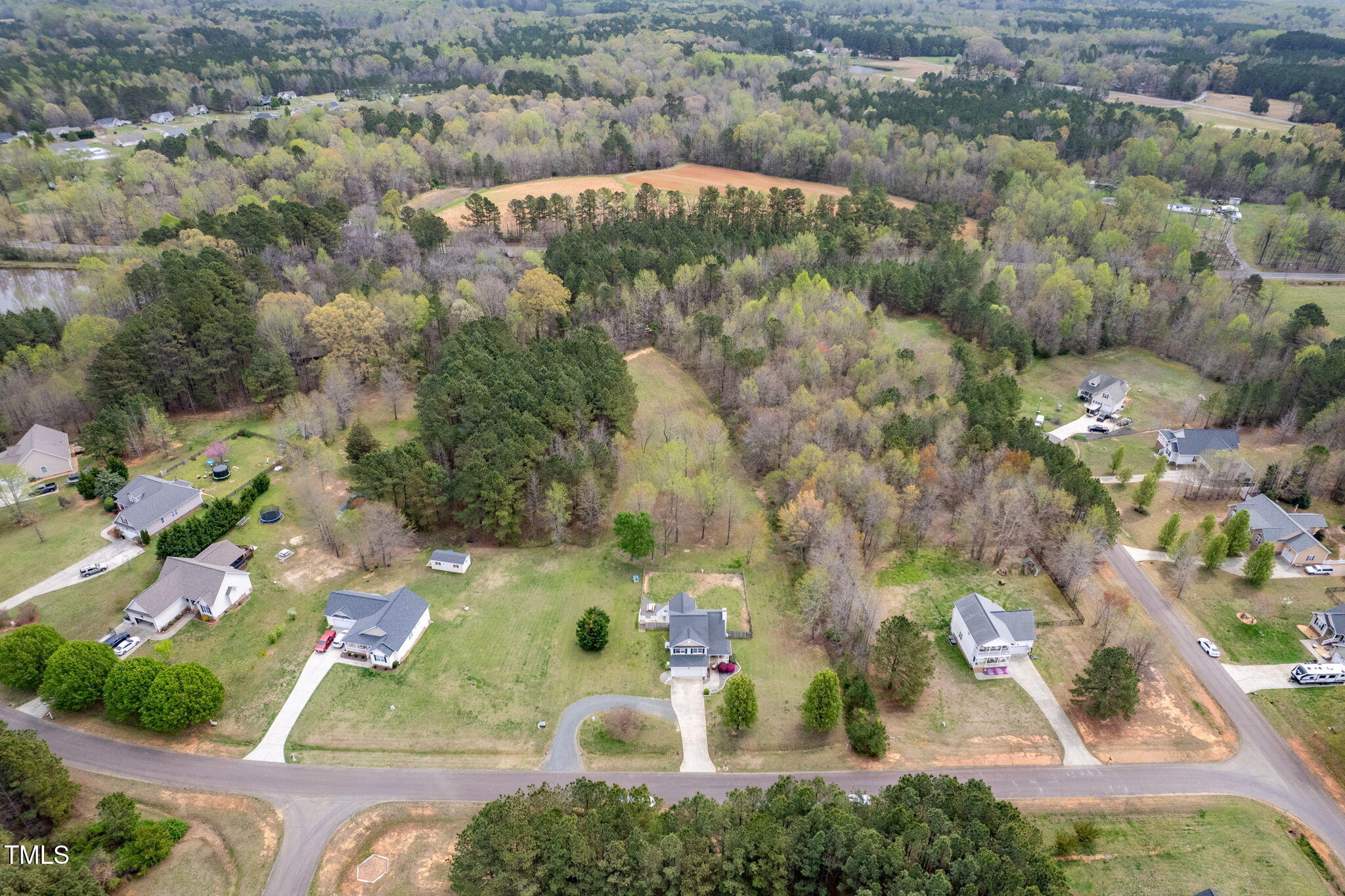 3690 Mabel Lane Stem, NC 27581 - Photo 33 of 37 an aerial view of residential houses with outdoor space