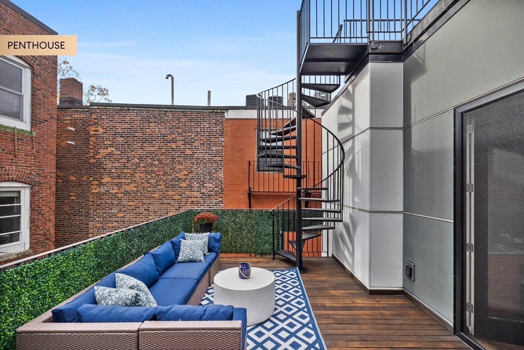 133 Salem Street Boston, MA 02113 - Photo 13 of 27 a view of backyard with seating space