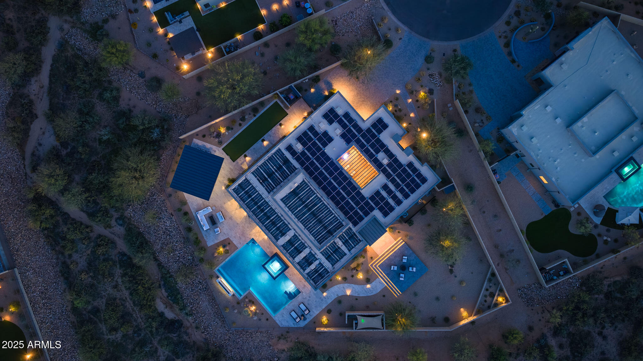13018 East Juan Tabo Road Scottsdale, AZ 85255 - Photo 71 of 72 an aerial view of a house with a yard
