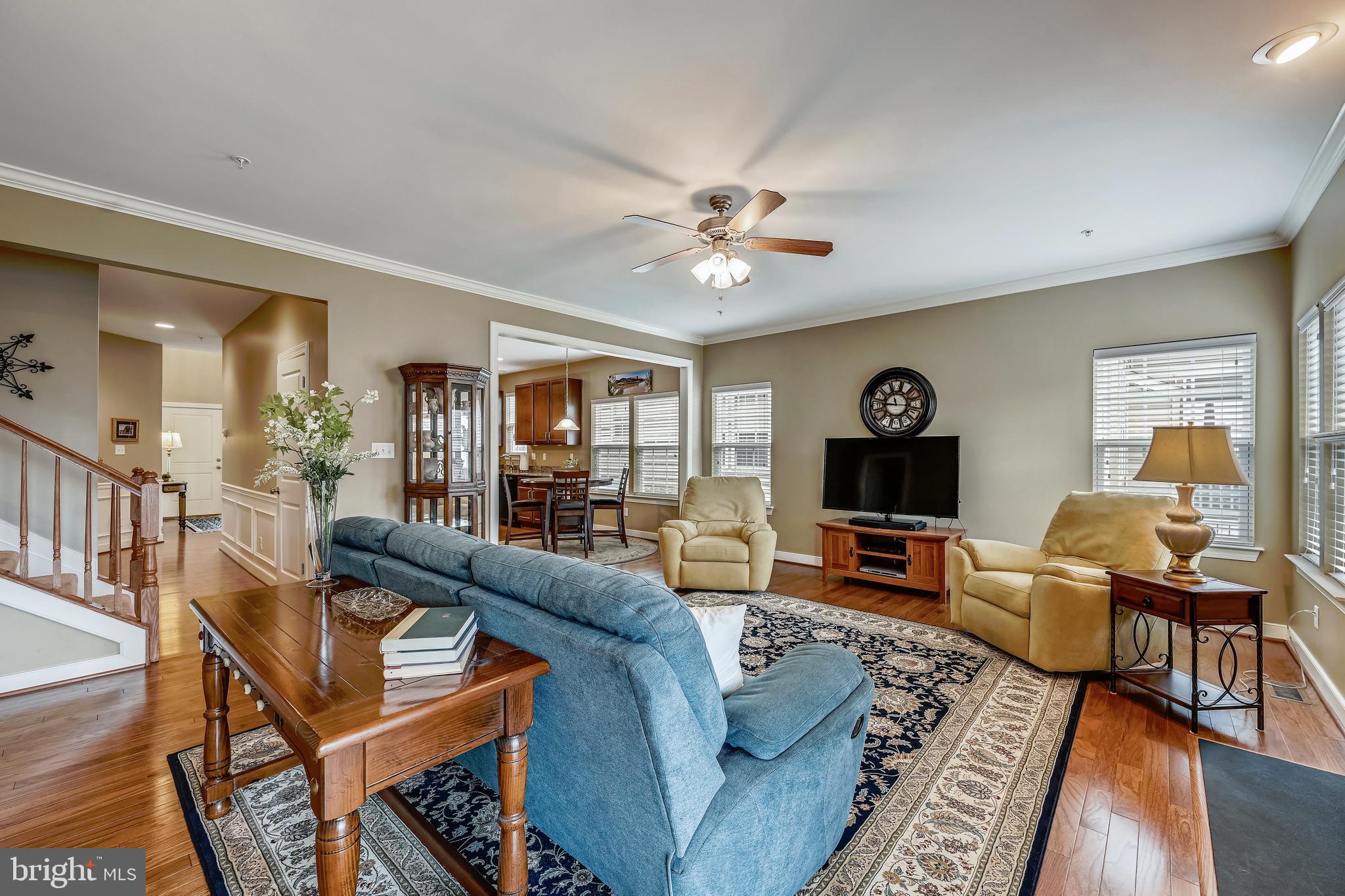 24 Trail Ride Drive, Unit 435 Taneytown, MD 21787 - Photo 11 of 61 HARDWOOD FLOORS, CROWN MOLDING, & CEILING FAN