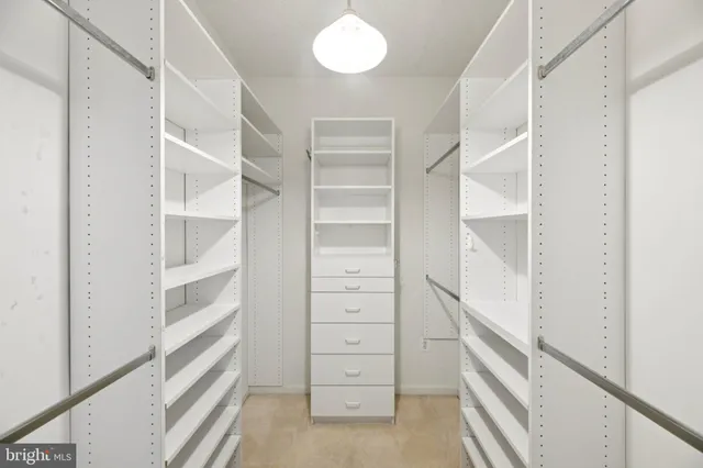 a view of walk in closet