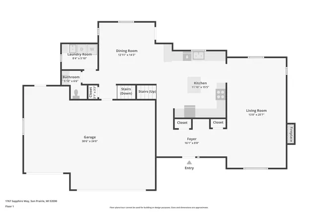 $475,000 | 1767 Sapphire Way, Sun Prairie, WI 53590