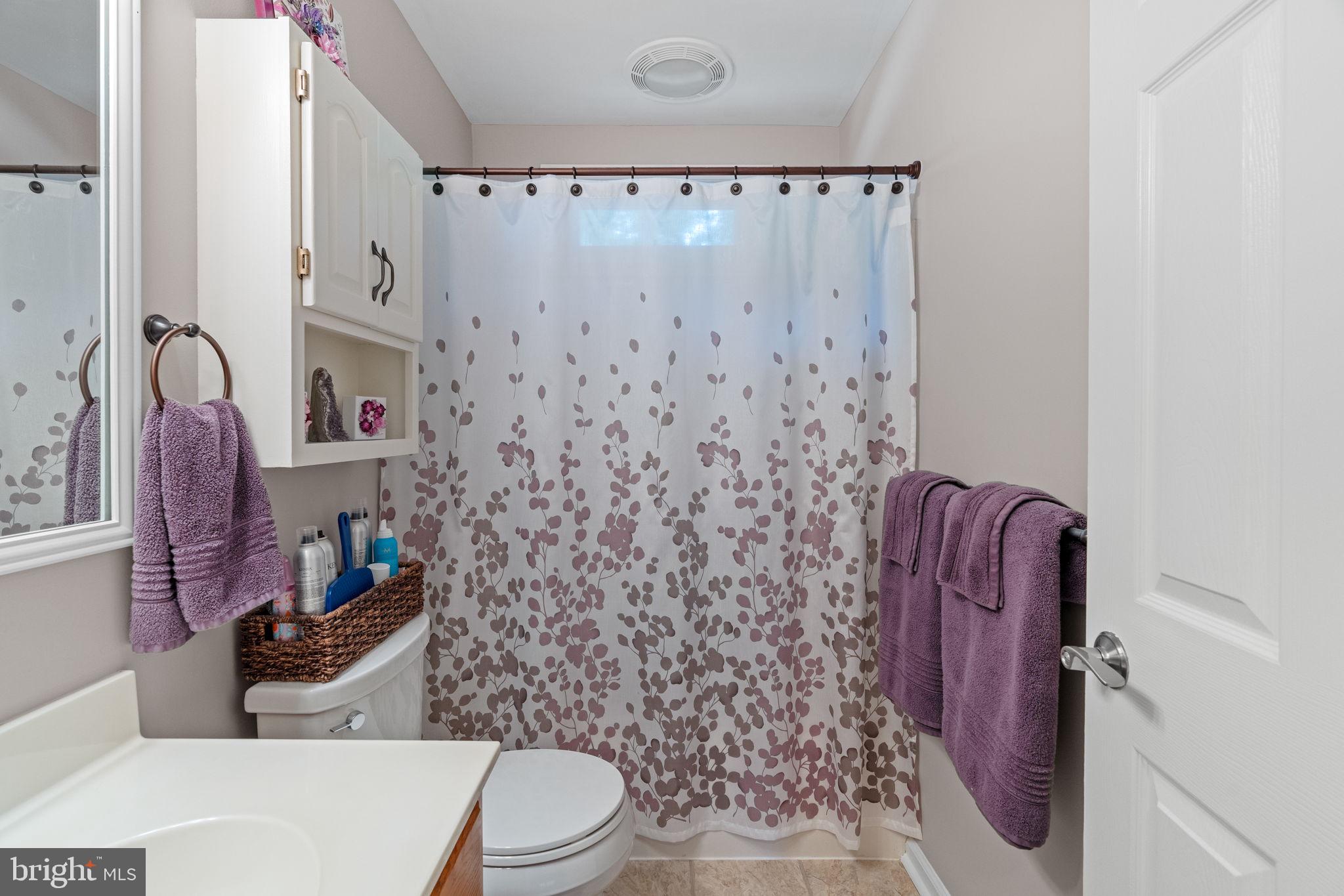1036 Boeshore Circle Reading, PA 19605 - Photo 37 of 52 a bathroom with a toilet and shower curtain