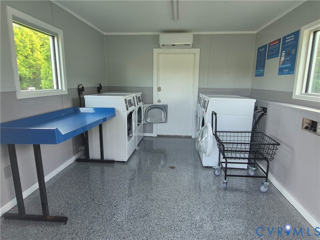 1085 Bluewater Drive, Unit 208 Moneta, VA 24121 - Photo 33 of 45 a view of a workspace with furniture and a window