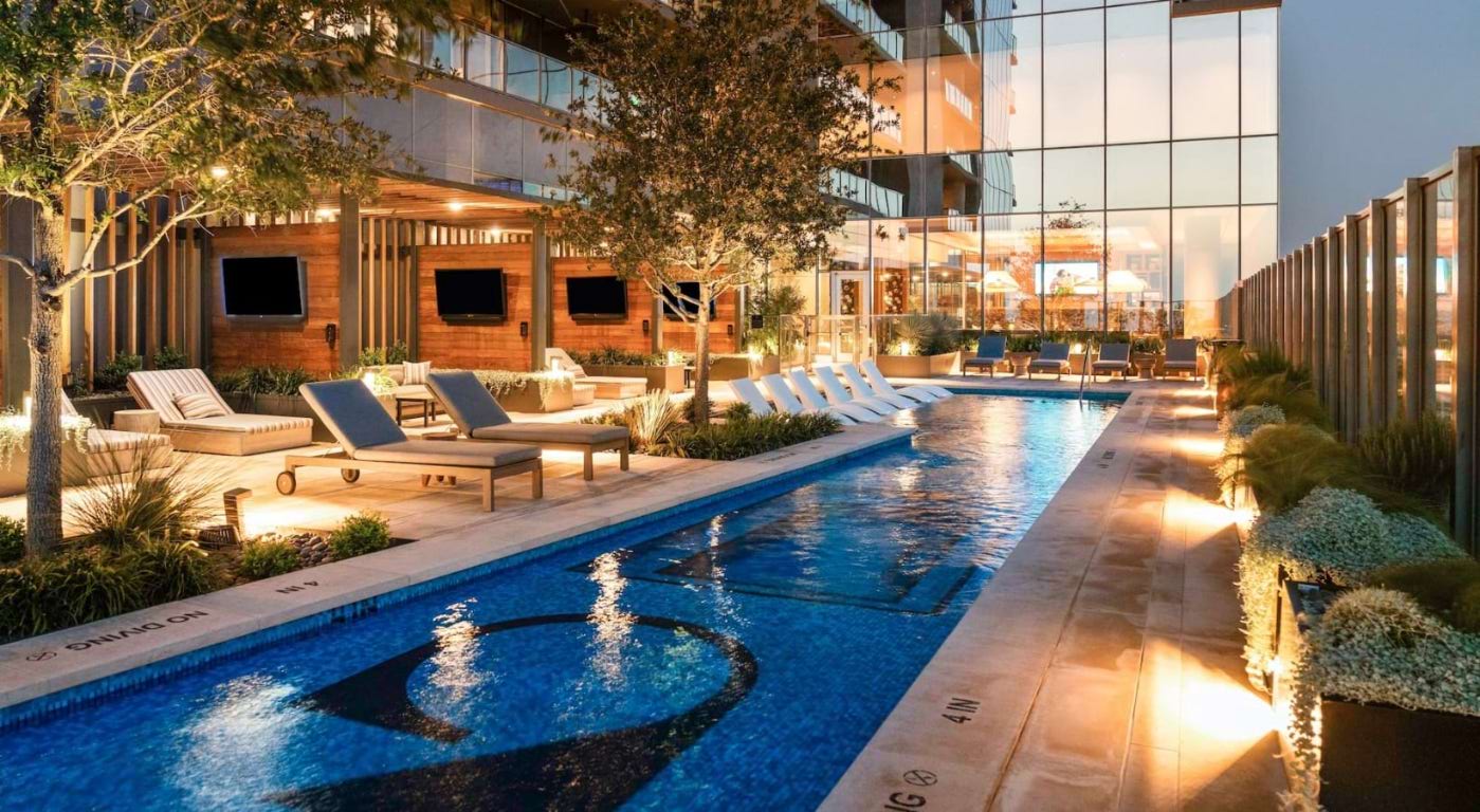 600 Guadalupe Street, Unit 5807 Austin, TX 78701 - Photo 1 of 28 a view of a swimming pool with a patio