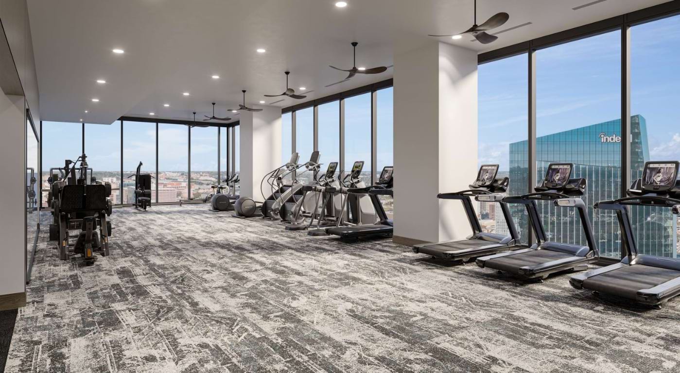 600 Guadalupe Street, Unit 5807 Austin, TX 78701 - Photo 17 of 28 a view of a room with gym equipment