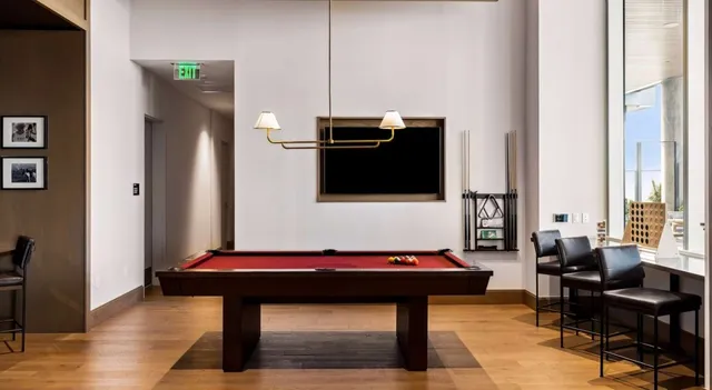 a view of room with furniture