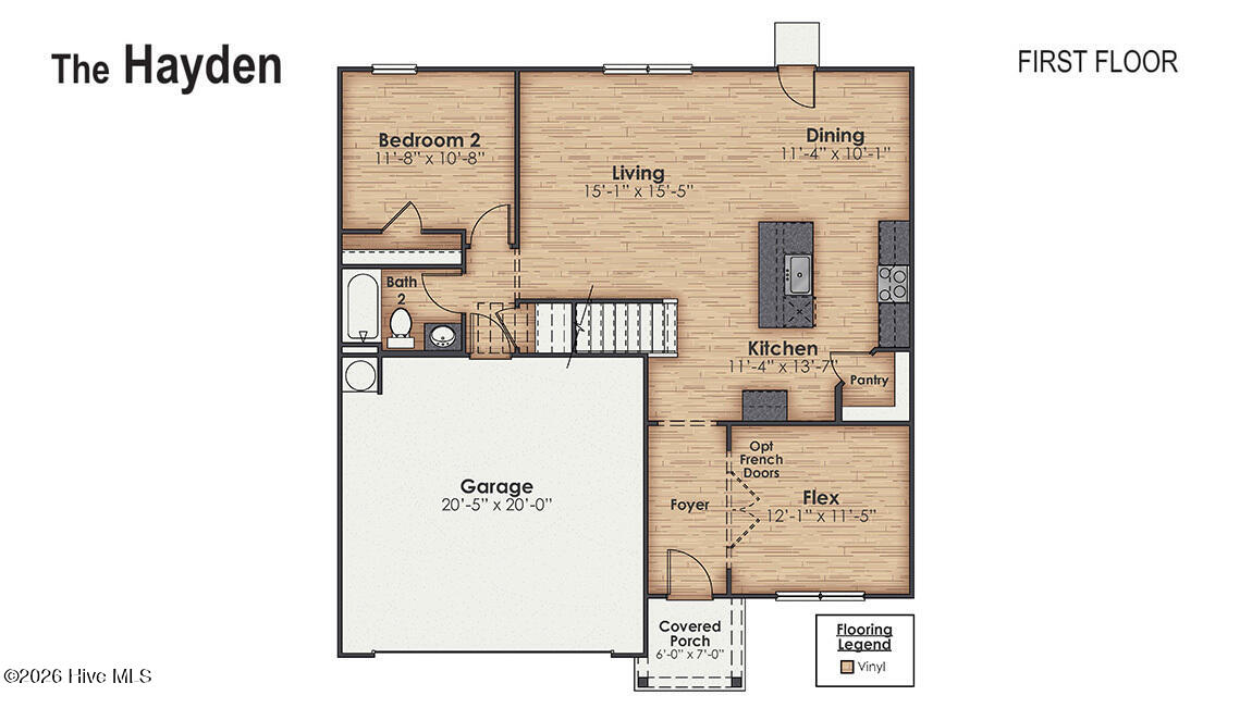 5362 Areca Road, Unit LOT 415 Castle Hayne, NC 28429 - Photo 3 of 48 Hayden_FirstFloor